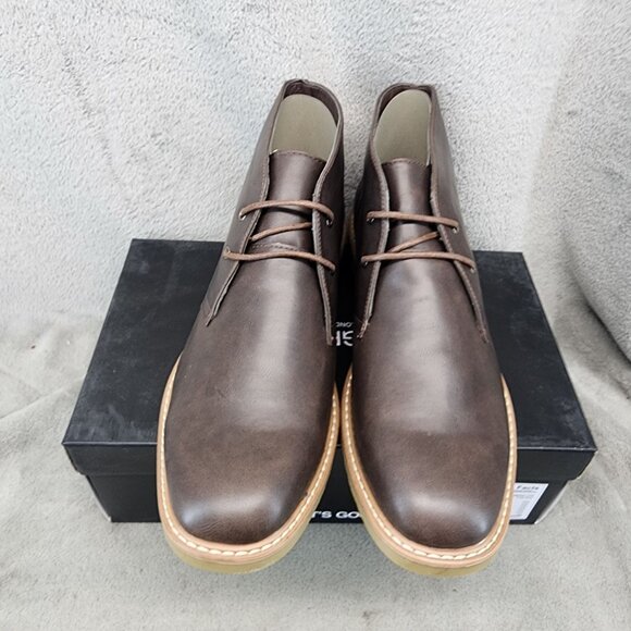Nick Graham Shoes Mens Size 12 Charles Brown Faux Leather Chukka Boots *NWT* main image 8